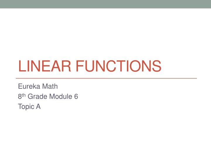 linear functions n.w