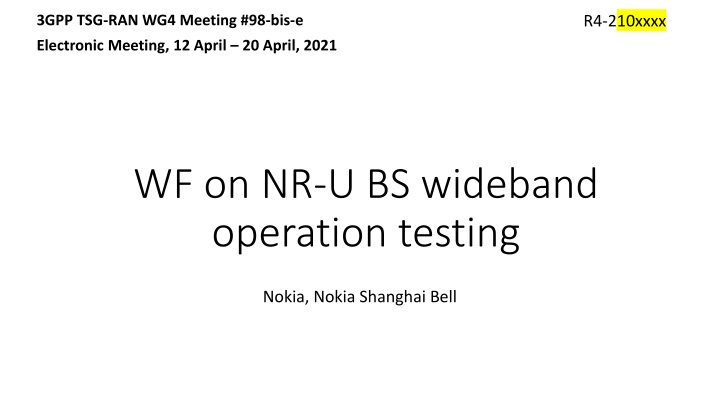 3gpp tsg ran wg4 meeting 98 bis e n.w