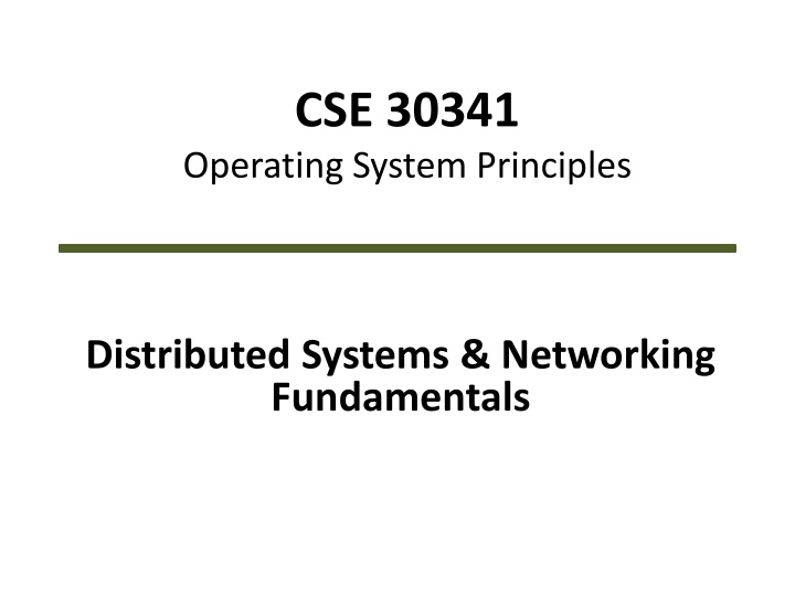 cse 30341 operating system principles n.w
