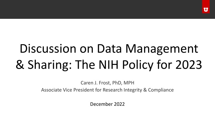 discussion on data management sharing n.w