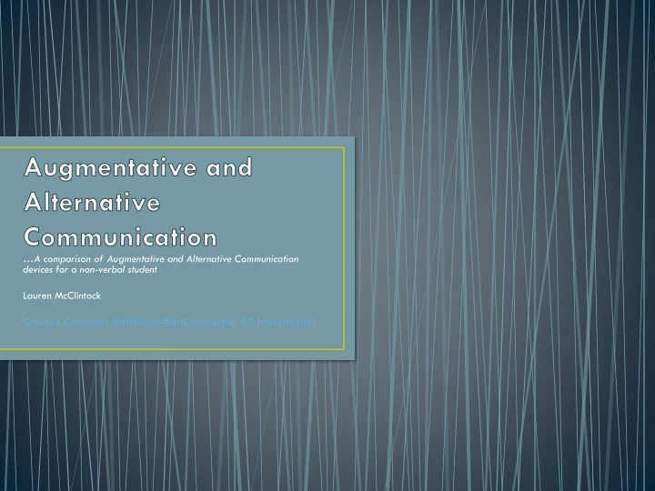 augmentative and alternative communication n.w