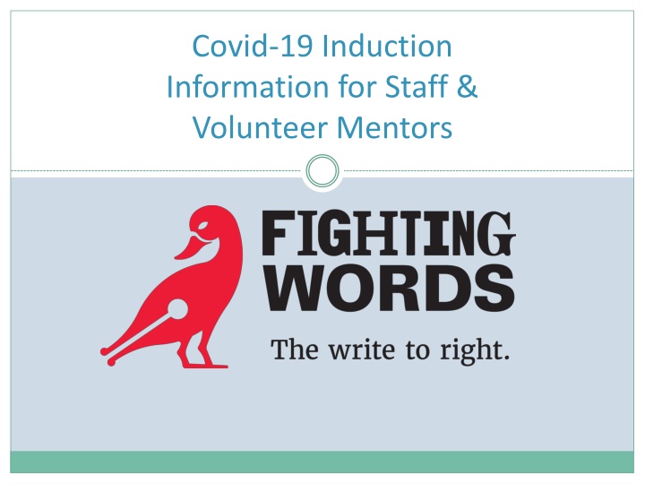 covid 19 induction information for staff n.w