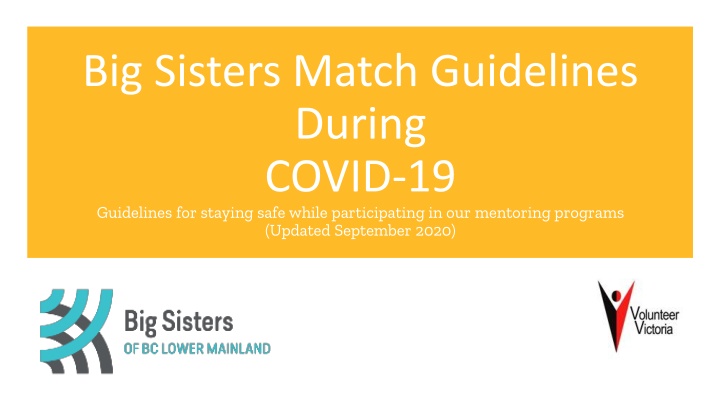 big sisters match guidelines during covid n.w