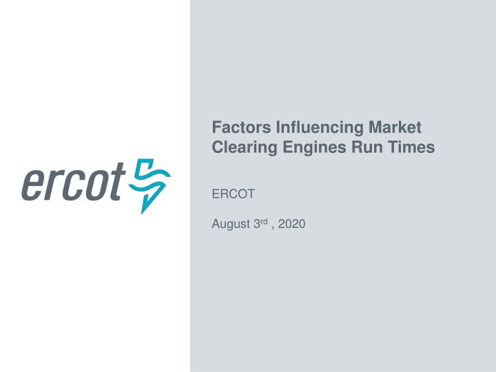factors influencing market clearing engines n.w