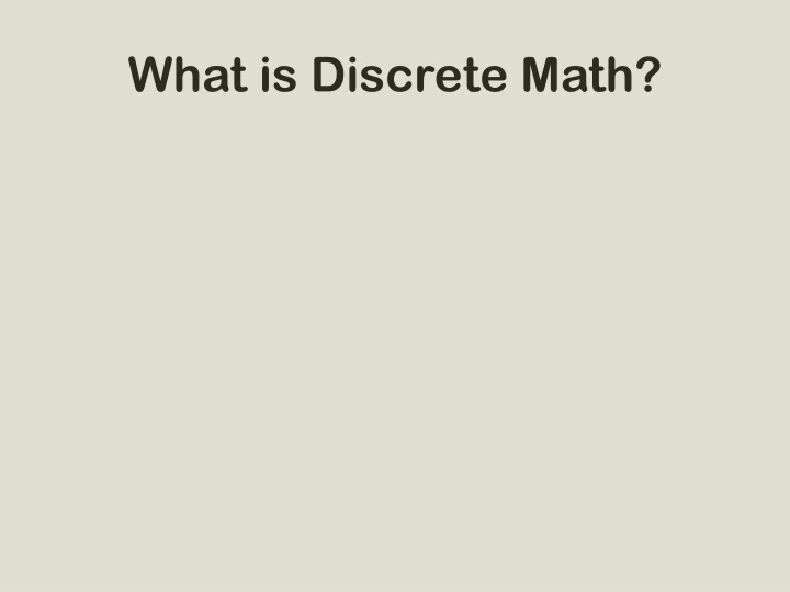 what is discrete math n.w