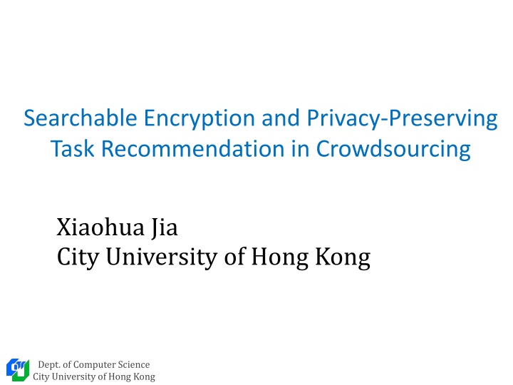 searchable encryption and privacy preserving task n.w