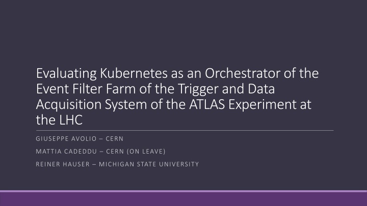 evaluating kubernetes as an orchestrator n.w