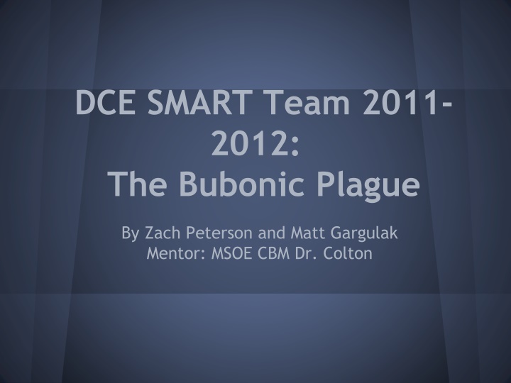 dce smart team 2011 2012 the bubonic plague n.w