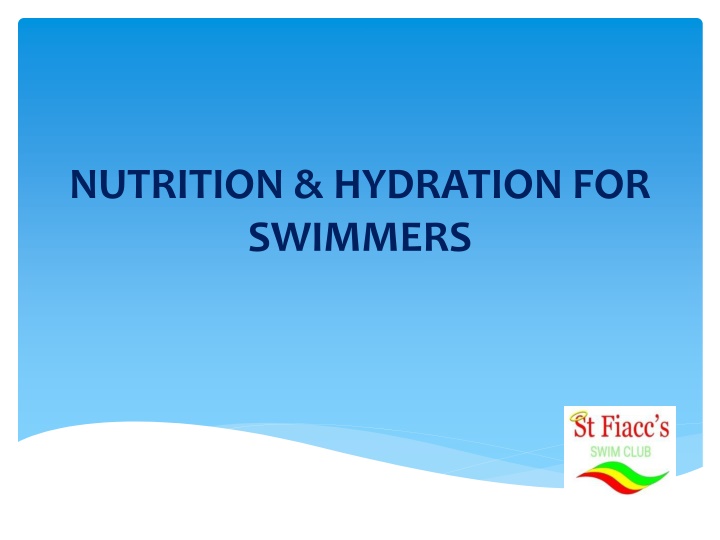 nutrition hydration for swimmers n.w