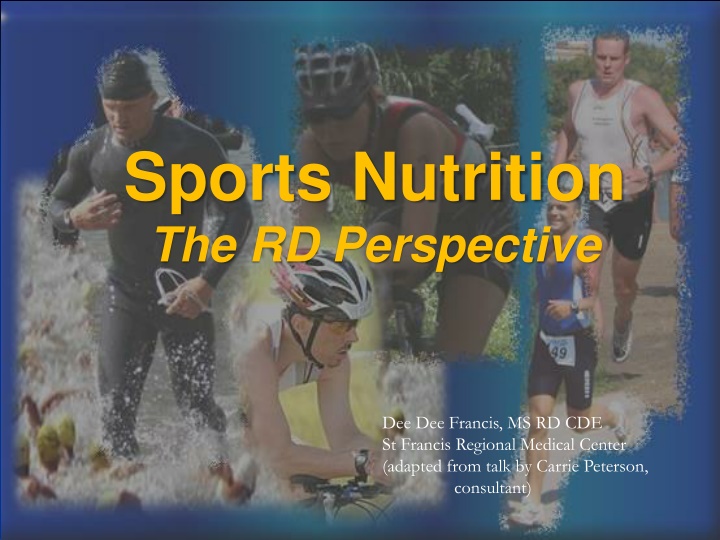sports nutrition the rd perspective n.w