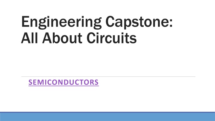 engineering capstone all about circuits n.w