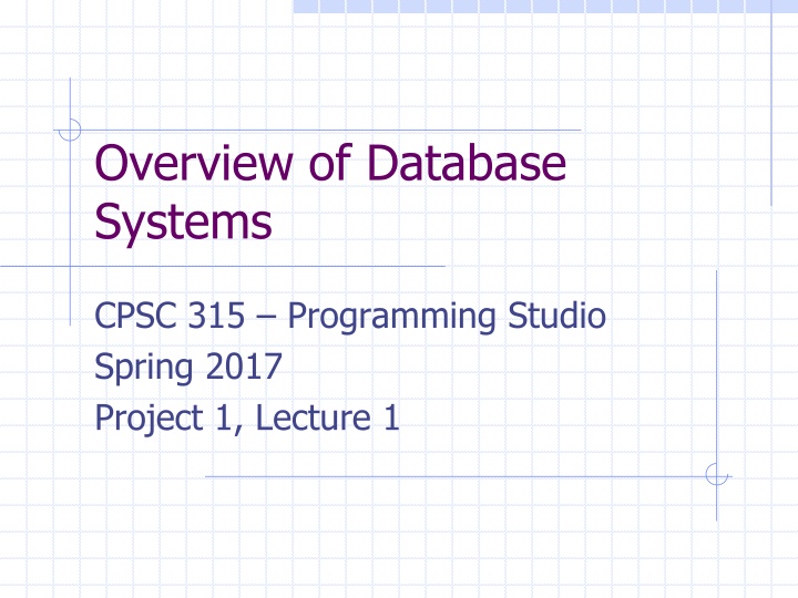 overview of database systems n.w