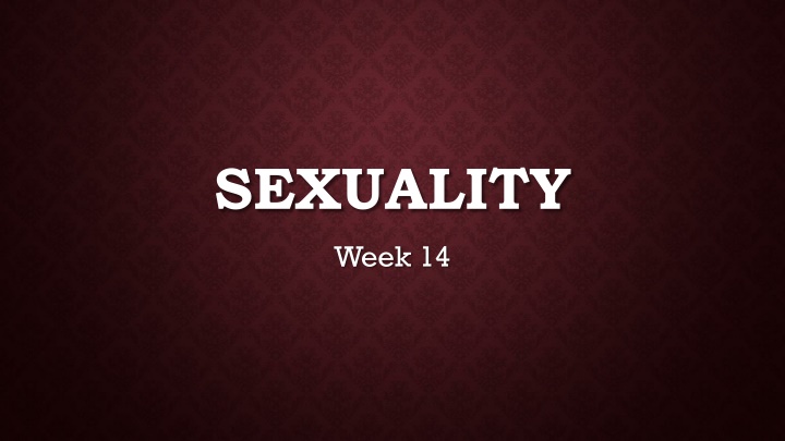 sexuality n.w