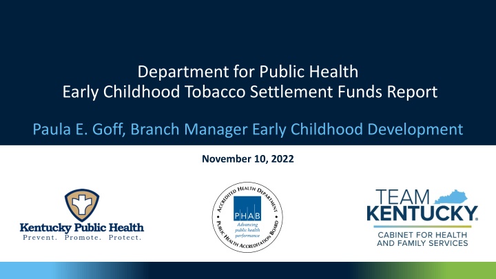 department for public health early childhood n.w