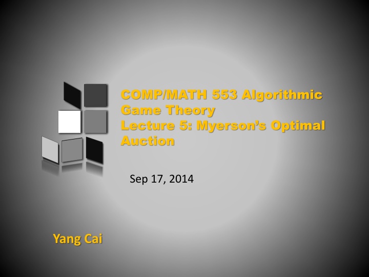 comp math 553 algorithmic game theory lecture n.w