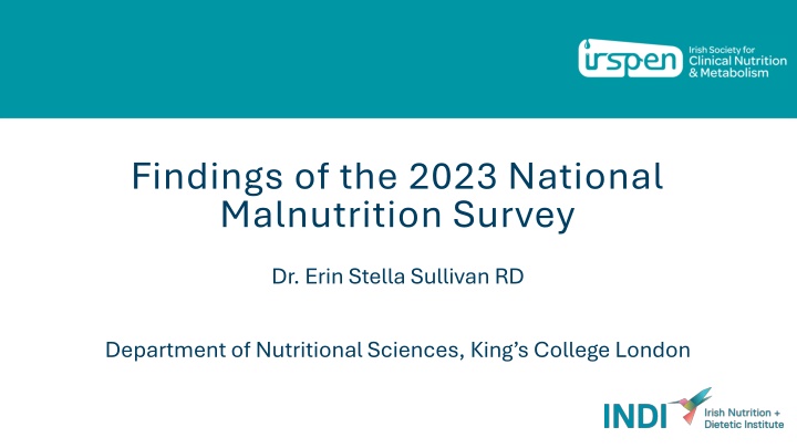 findings of the 2023 national malnutrition survey n.w