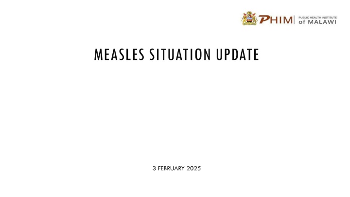 measles situation update n.w