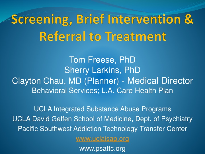 tom freese phd sherry larkins phd n.w