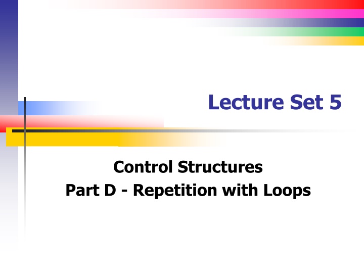 lecture set 5 n.w