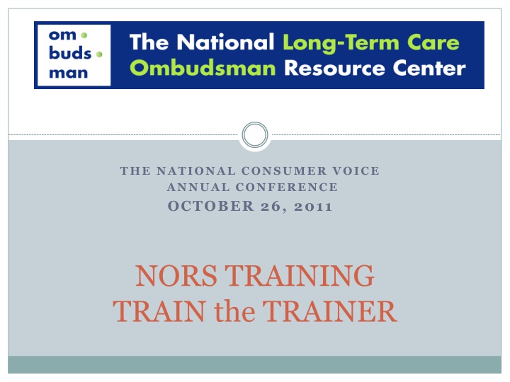 the national consumer voice annual conference n.w
