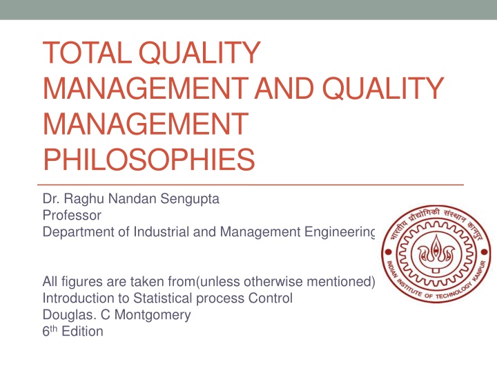 total quality management and quality management n.w