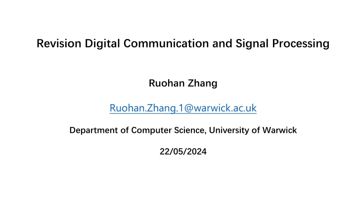 revision digital communication and signal n.w