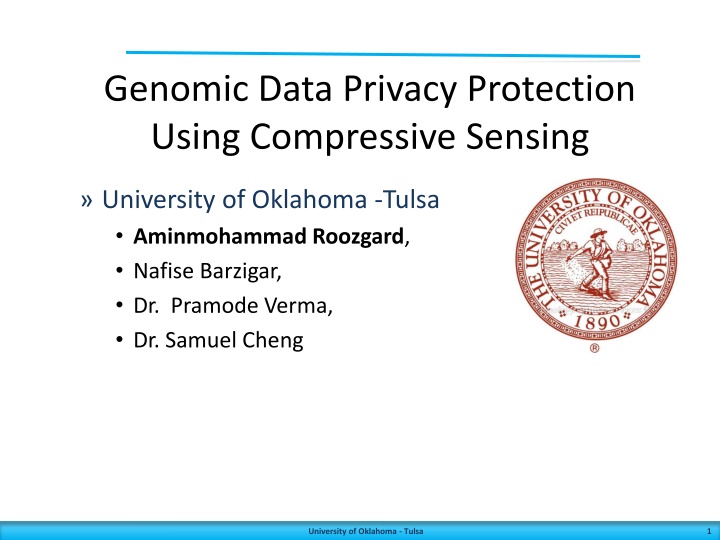 genomic data privacy protection using compressive n.w