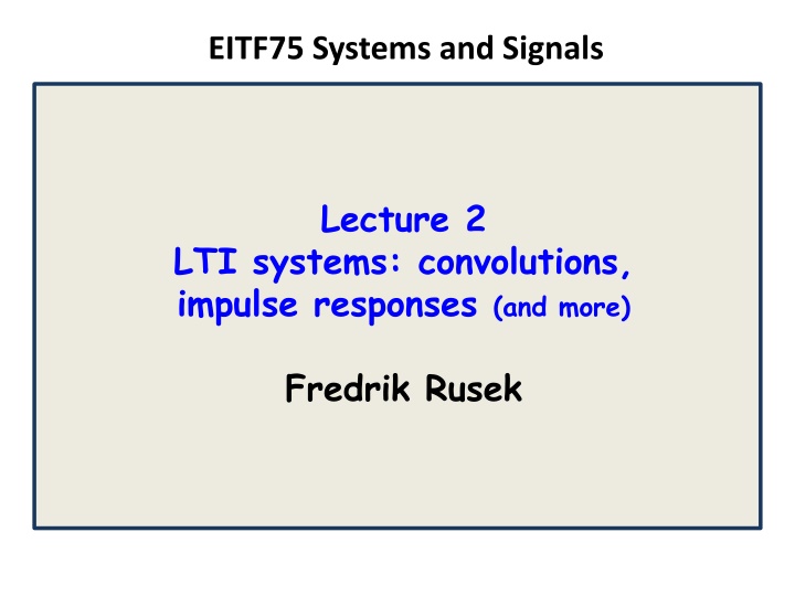 eitf75 systems and signals n.w