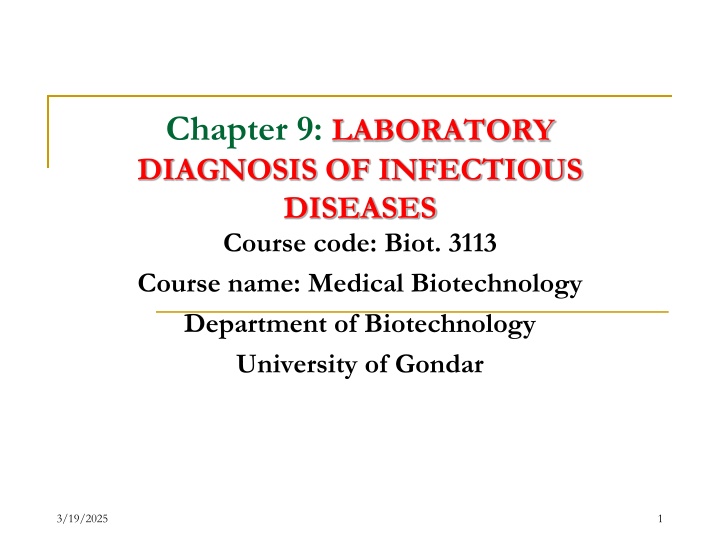 chapter 9 laboratory diagnosis of infectious n.w