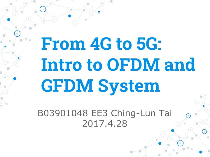 from 4g to 5g intro to ofdm and gfdm system n.w