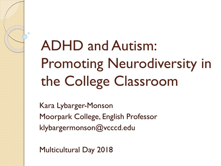 adhd and autism promoting neurodiversity n.w