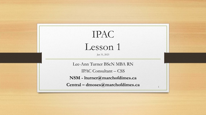ipac lesson 1 jan 31 2023 n.w