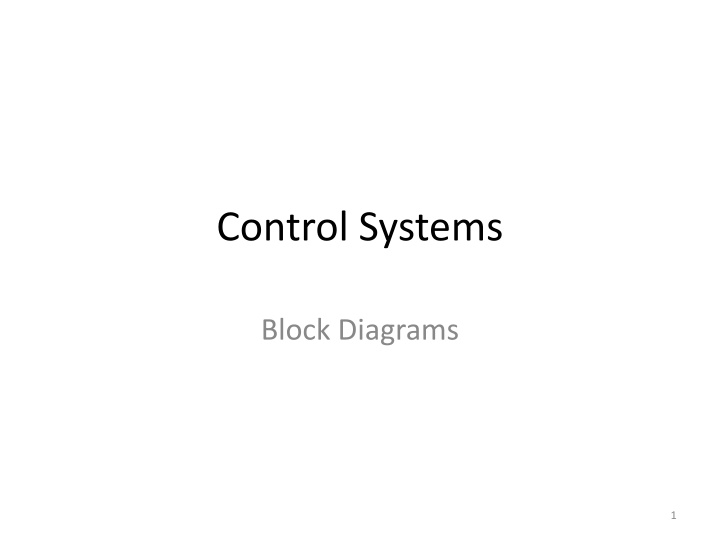 control systems n.w