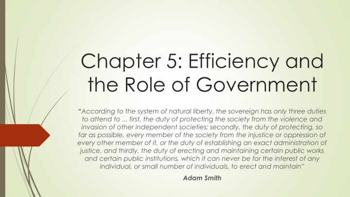 chapter 5 efficiency and the role of government n.w