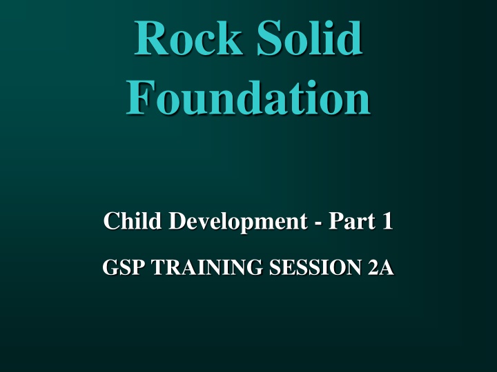 rock solid foundation n.w