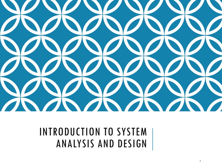 introduction to system analysis and design n.w