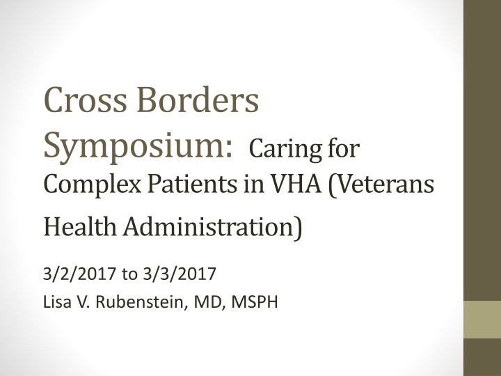 cross borders symposium caring for complex n.w