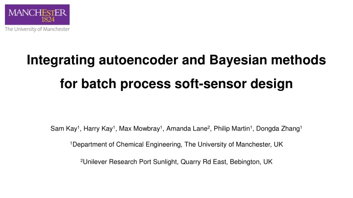 integrating autoencoder and bayesian methods n.w