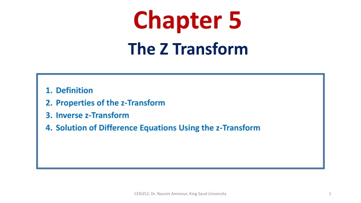 chapter 5 the z transform n.w
