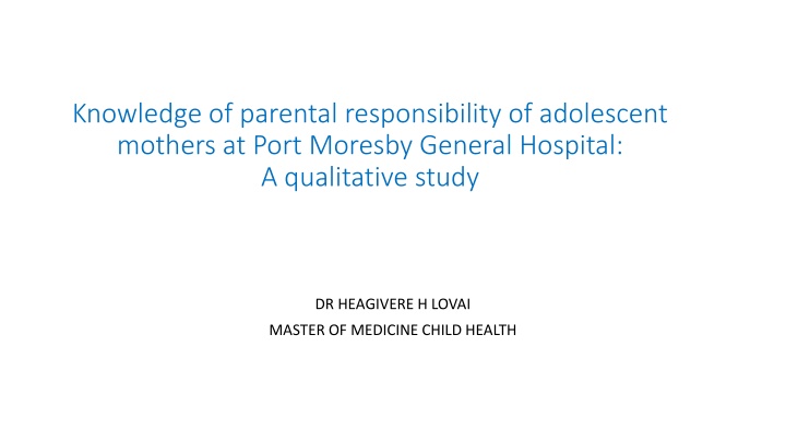 knowledge of parental responsibility n.w