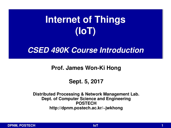 internet of things iot n.w