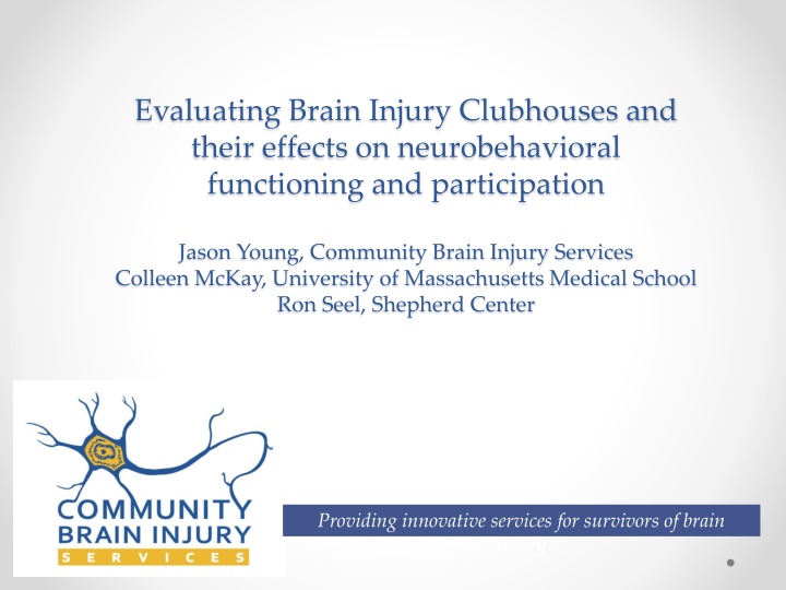 evaluating brain injury clubhouses and their n.w