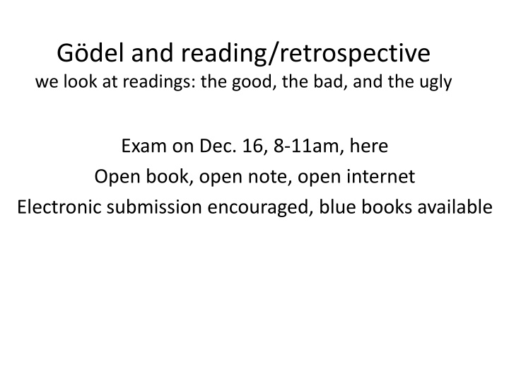 g del and reading retrospective we look n.w