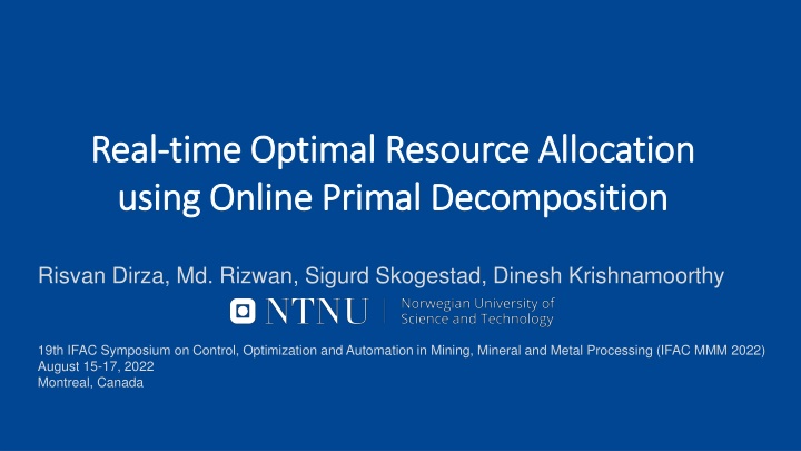 real real time optimal resource time optimal n.w