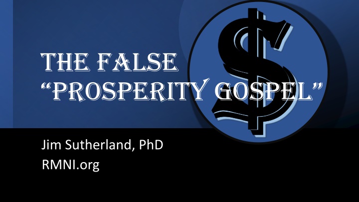 the false prosperity gospel n.w