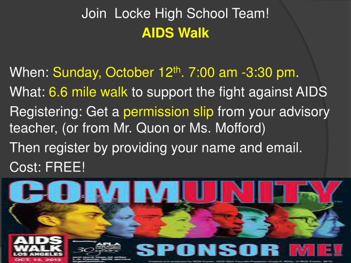 join locke high school team aids walk n.w