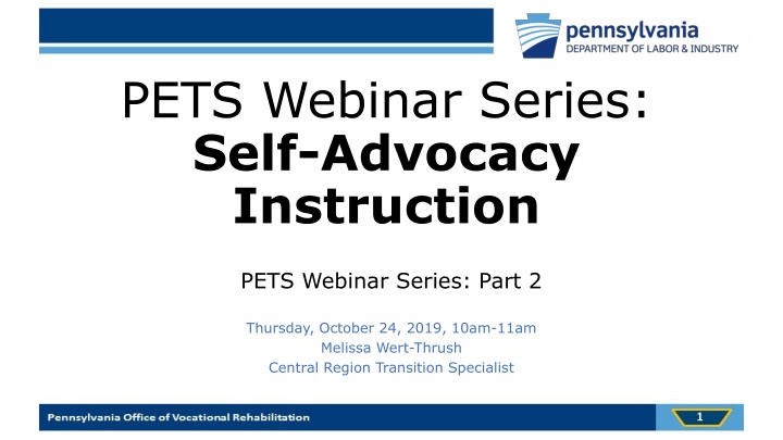 pets webinar series self advocacy instruction n.w