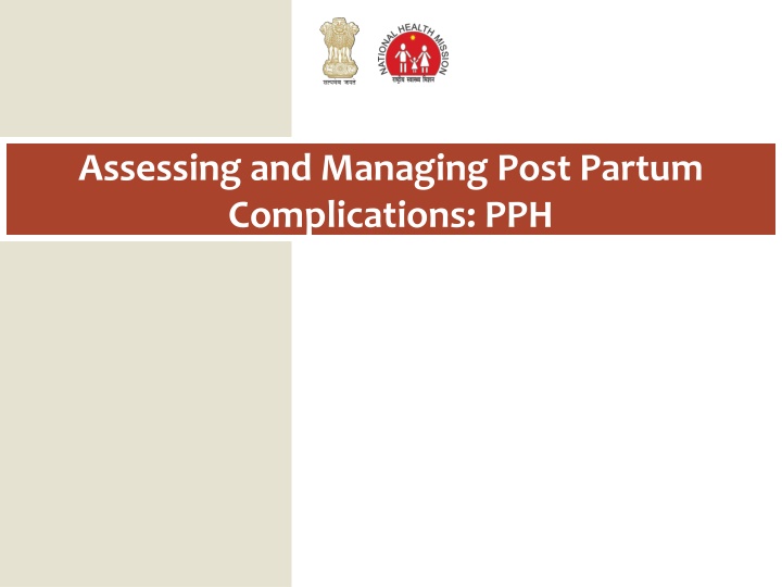 assessing and managing post partum complications n.w