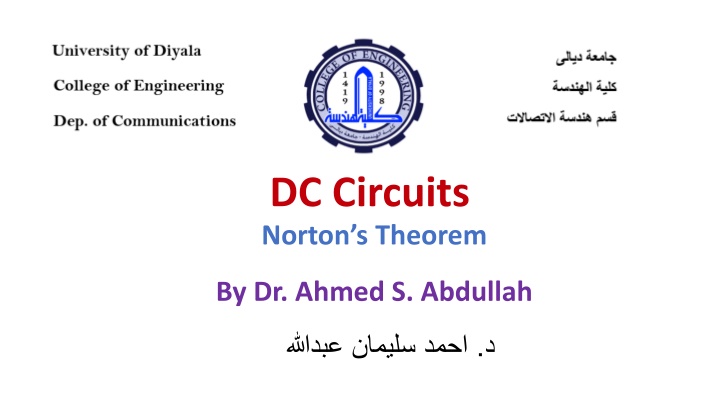 dc circuits n.w