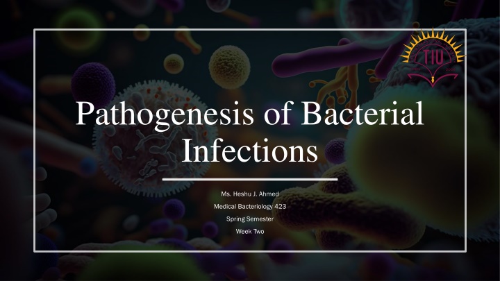 pathogenesis of bacterial infections n.w